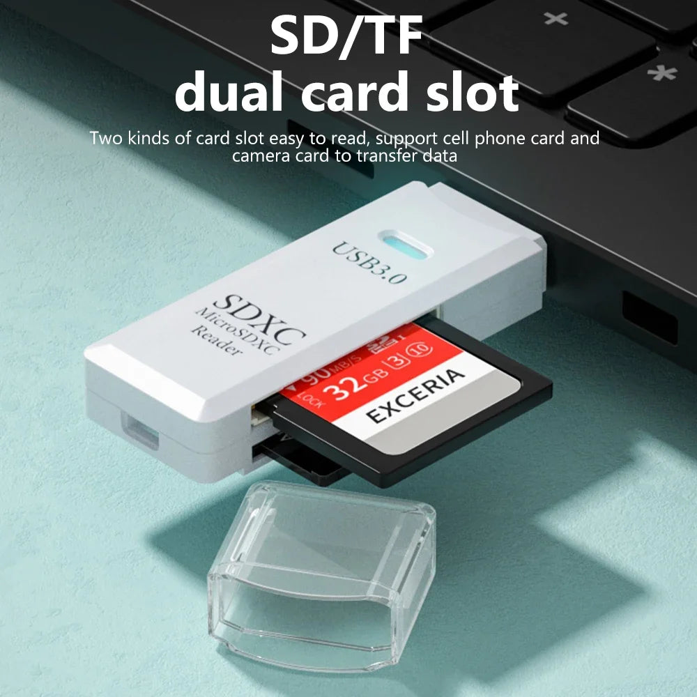 2 in 1 USB 3.0 Card Reader Micro TF Sd Card Reader Usb Adapter High