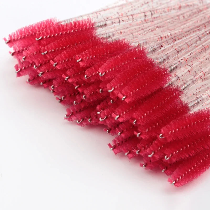 5/50Pcs Black Lashes Brush Cosmetics False Eyelashes Supplies Reusable Makeup Brushes Eyebrow Brush Mascara Wands Make Up Tools