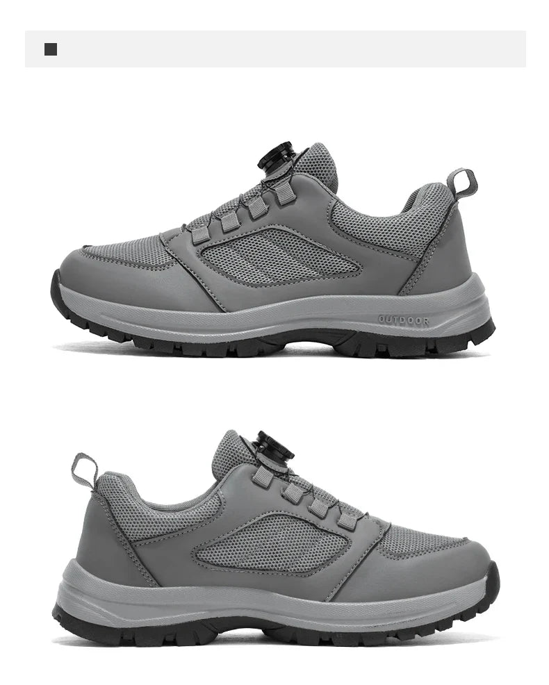 Men'S Spring And Autumn Sports Shoes Rotating Buckle Comfortable And Non Slip Hiking Sports Shoes Plus Size Men'S Shoes 39-48