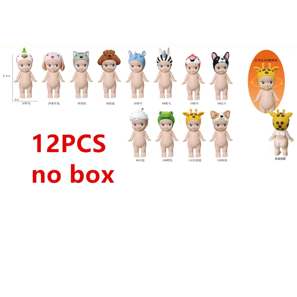 Mini Figure Angel Blind box Animal Series Mystery Box Cute Dolls Decoration Lucky Surprise Birthday Gift