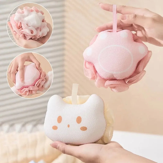 Esponja y exfoliador corporal Kawaii