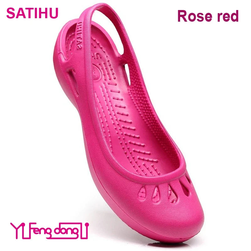 Ultra-light Women's Clogs: Breathable Soft Elastic Waterproof Non-slip Easy To Clean Versatile And Stylish For Commuting Work