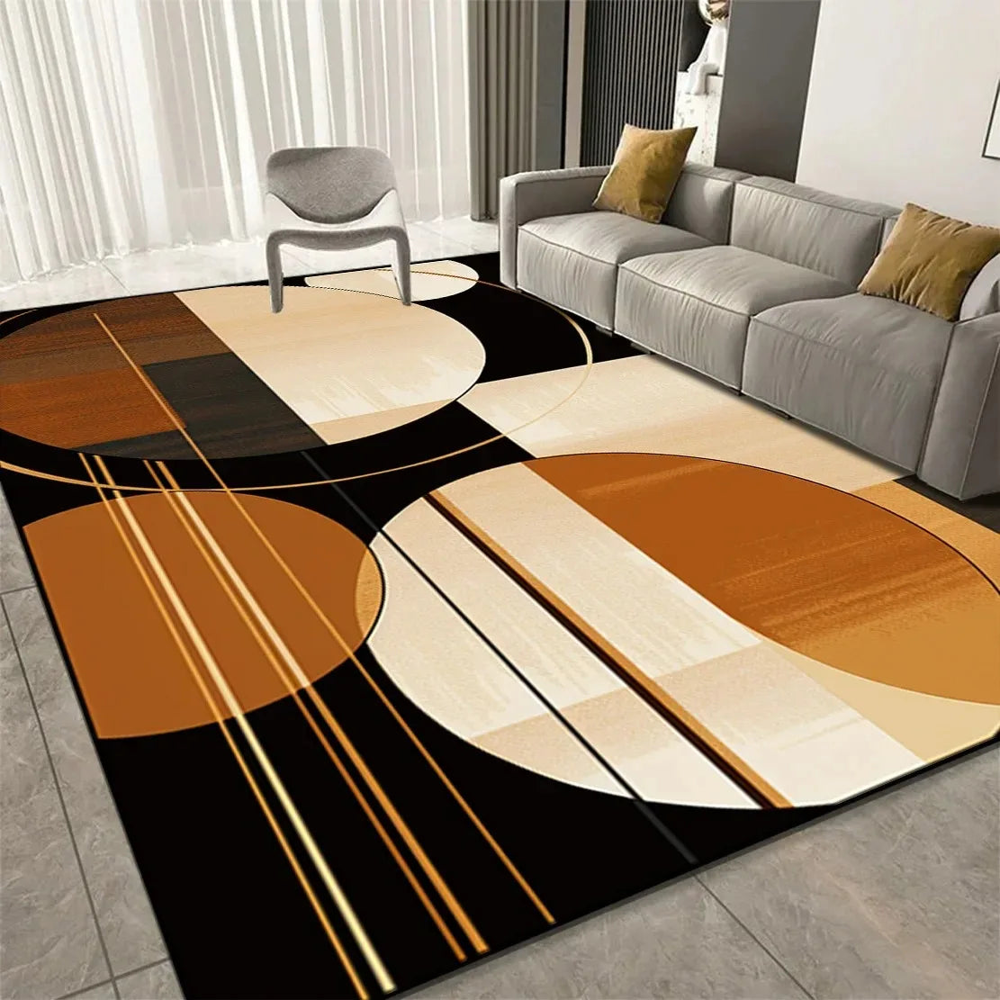 Large Geometric Carpets for Living Room Decoration Sofa Large Area Home Rugs for Bedroom Soft Non-slip Mat for Children