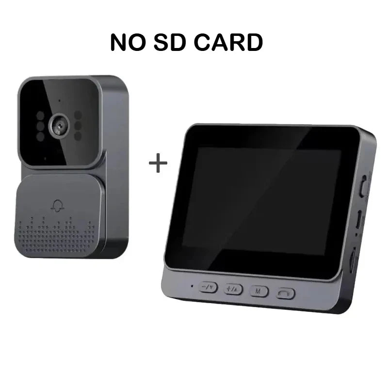 Smart WiFi 2.4G Wireless Doorbells Video Intercom Camera Inteligente Night Vision 4.3inch HD Screen For Security Home Apartment