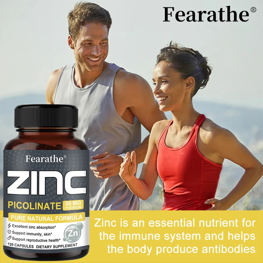 ZincMax 50: Refuerzo Inmunitario y de la Piel, Puro y Potente