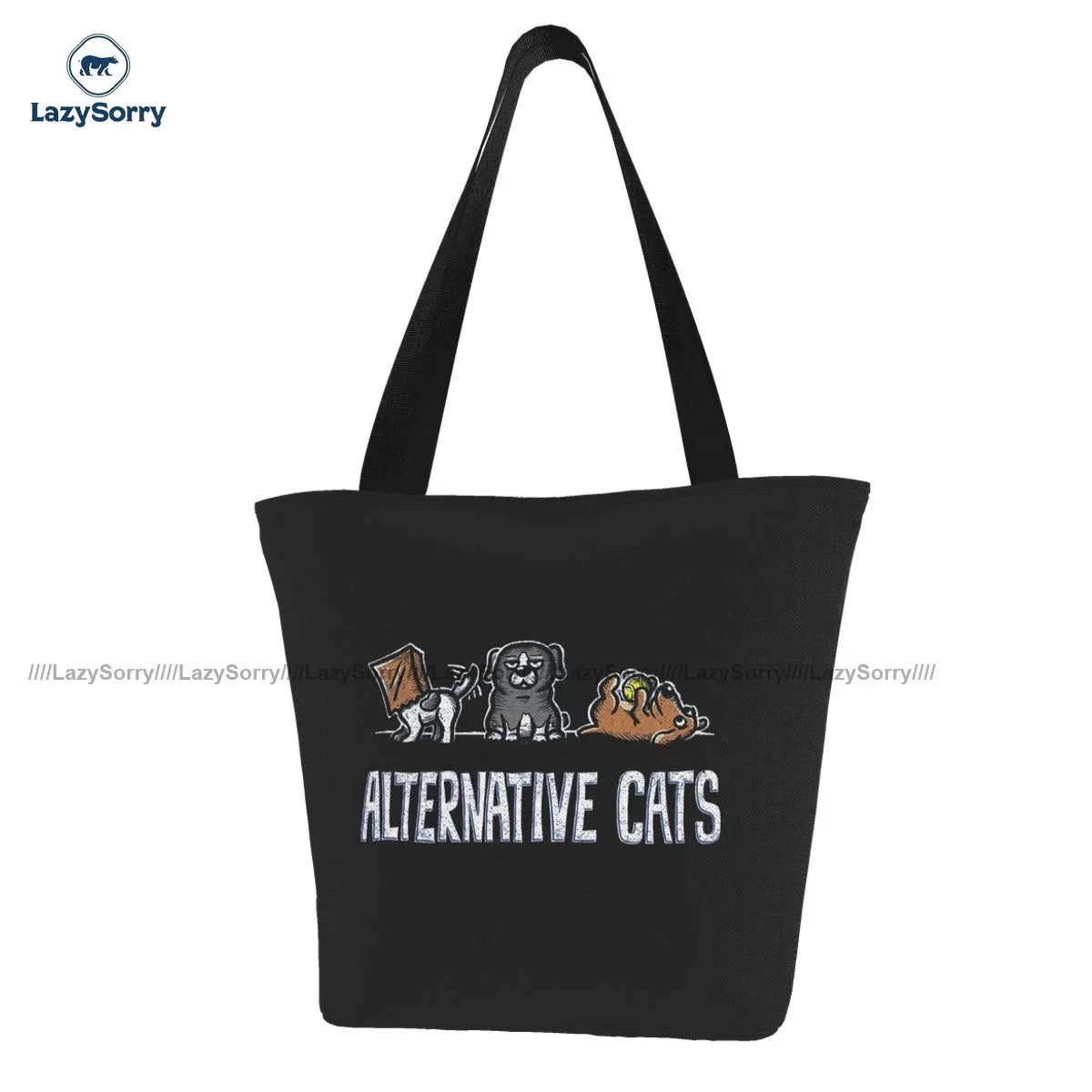 Aphex Twin Shopping Bag Woman Fashion Handbags Aesthetic Polyester Office Bags