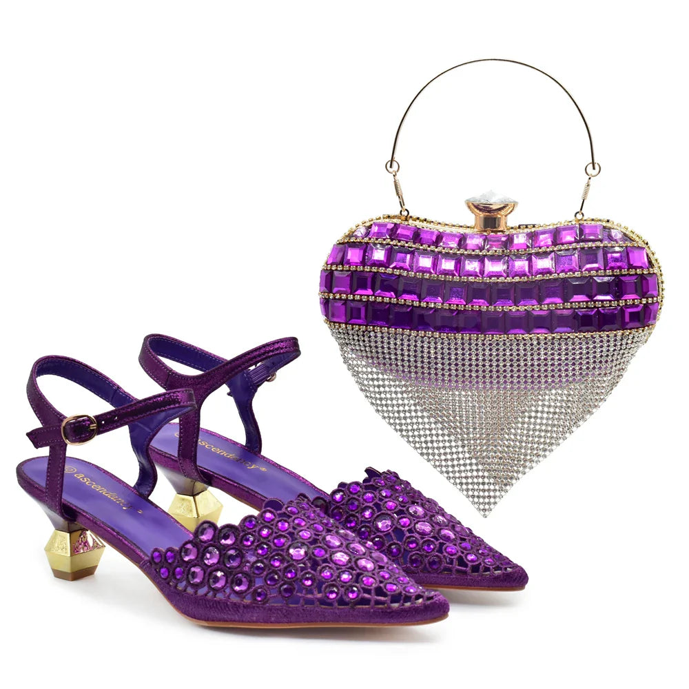 Conjuntos de Zapatos y Bolsos Italianos HDS1-3