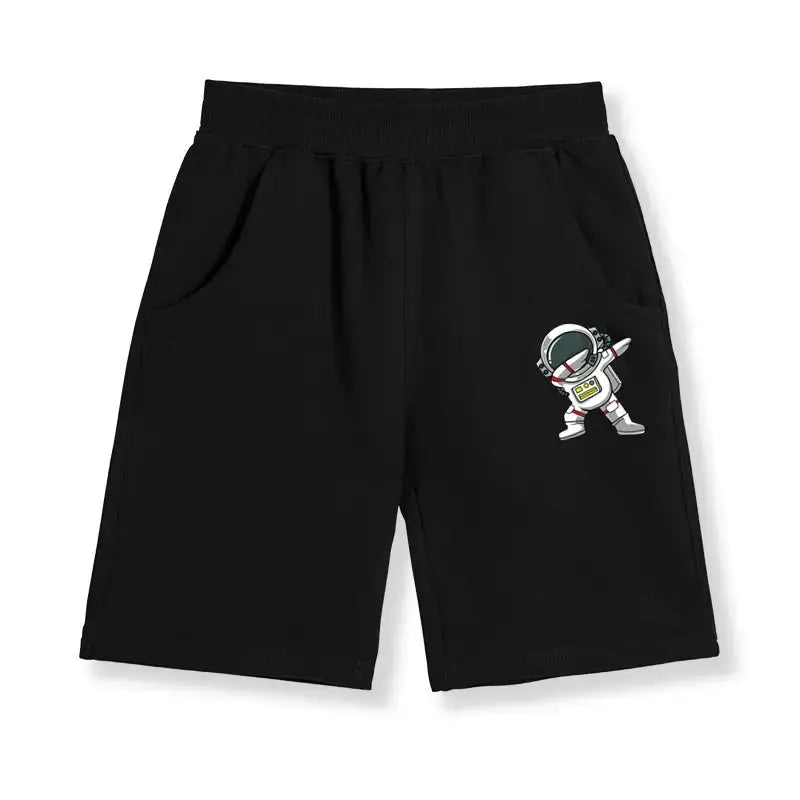 Boys' Athletic Shorts Astronaut Design