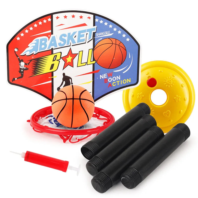 Kids Basketball Stand Adjustable Height 52-115cm Basketball Hoop Indoor Outdoor Sports Fitness Exercise Toys for Children Gifts