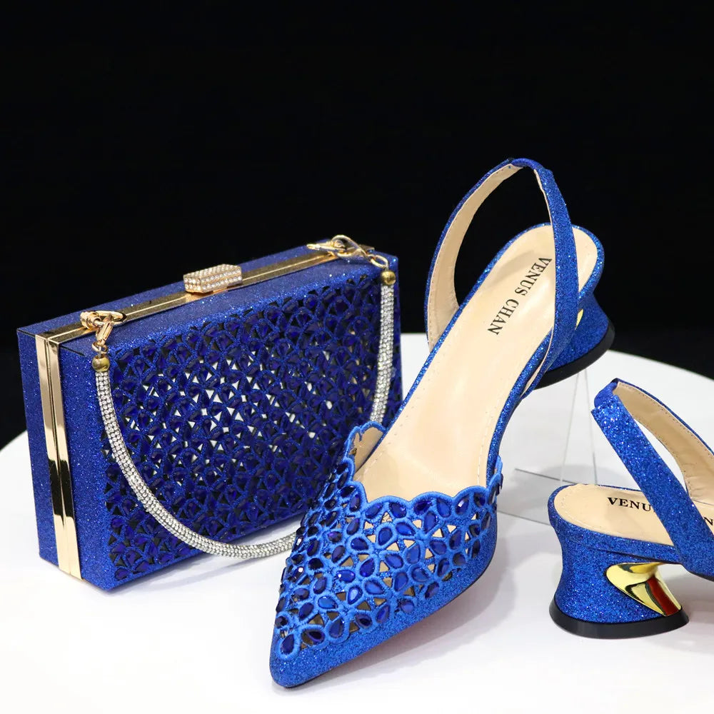Conjunto italiano de zapatos y bolso Nuevo HFG1-10