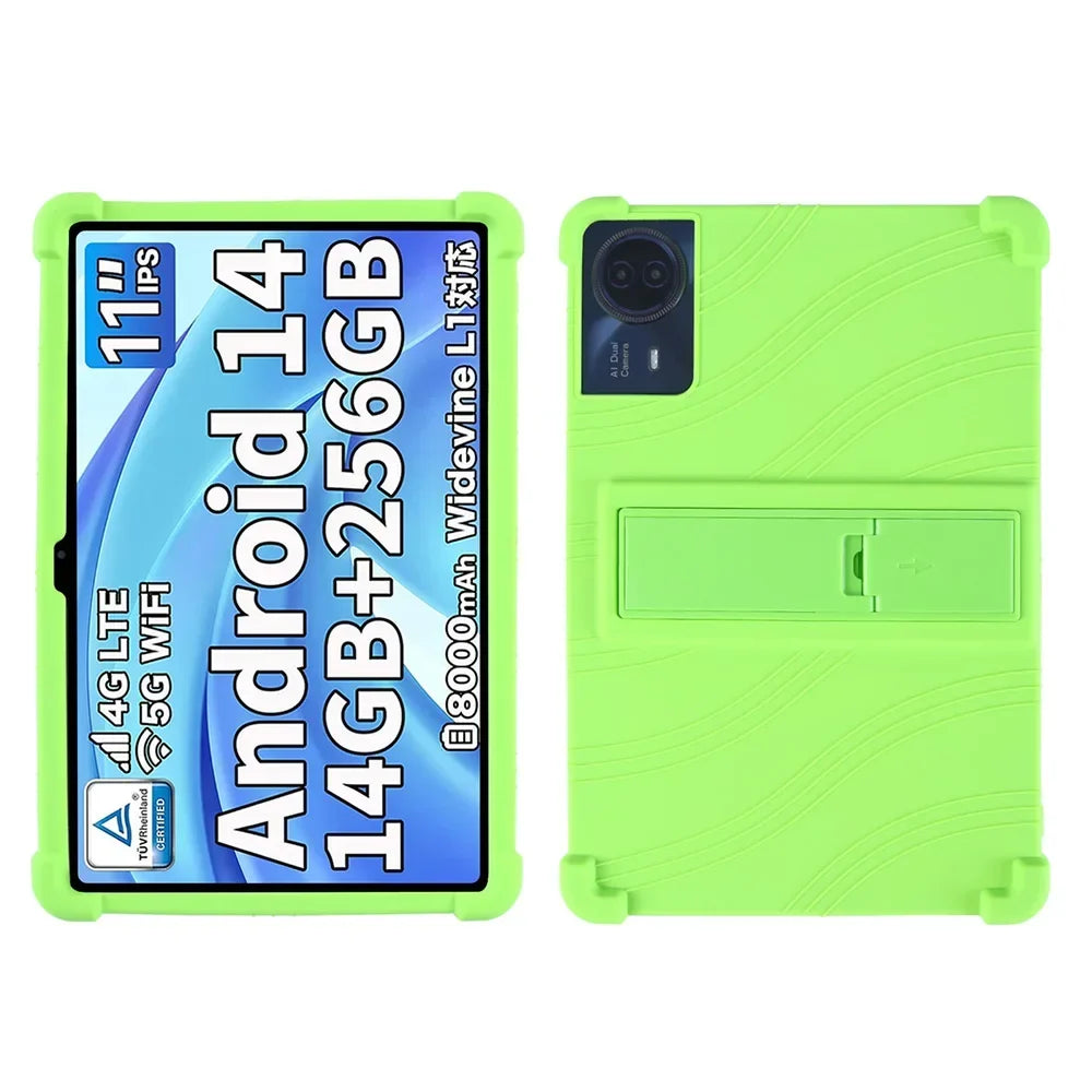 For ODEA S11 10.95inch Tablet Case Tablet Shockproof Cover Android14 Tablet Kids Silicon Stand Protective Shell Soft