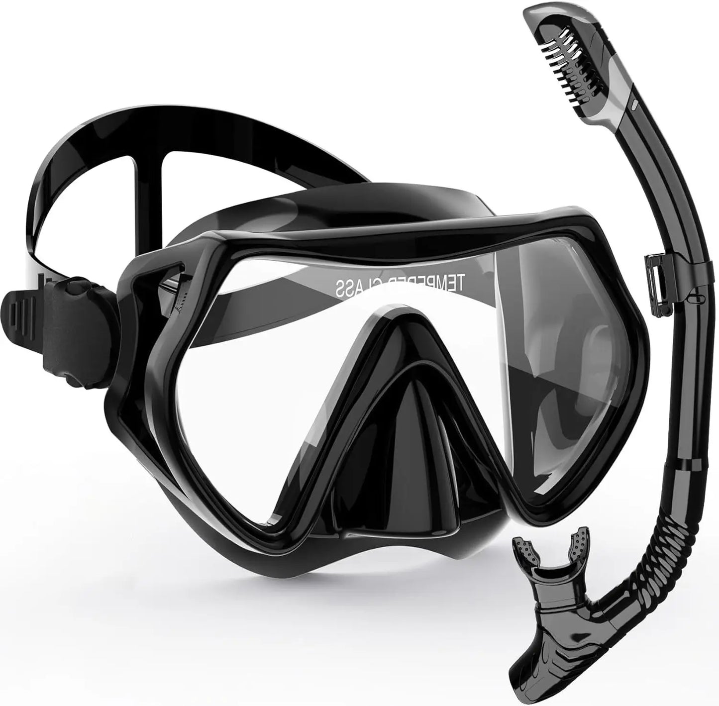 Diving Mask Snorkeling Set - Silicone Swimming Glasses - Snorkeling Tube - For Adult Snorkeling Only