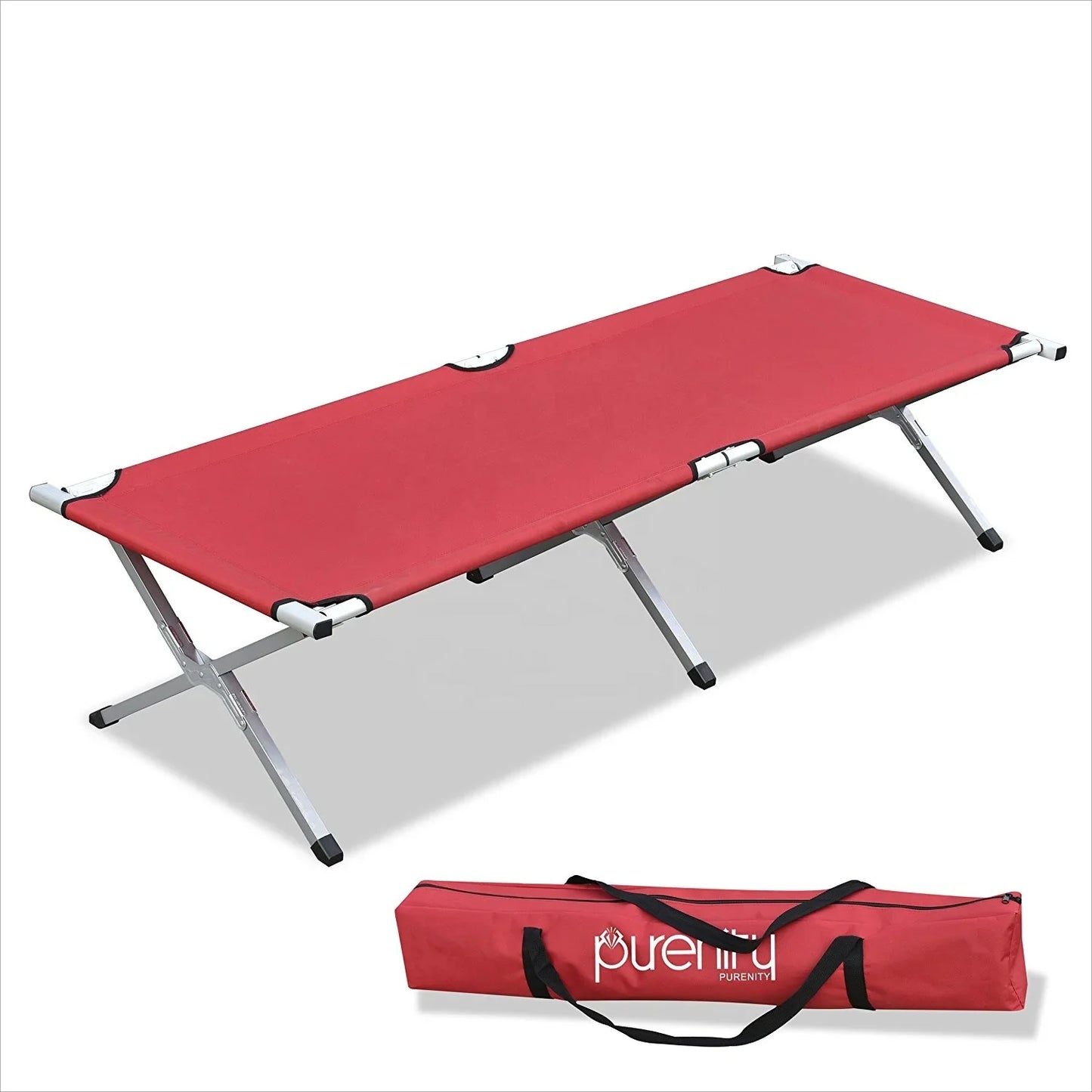 for Single Person Folding Camping Cot Bed Durable Metal Reclining Portable Foldable Camp Beds Factory Wholesale for Sale