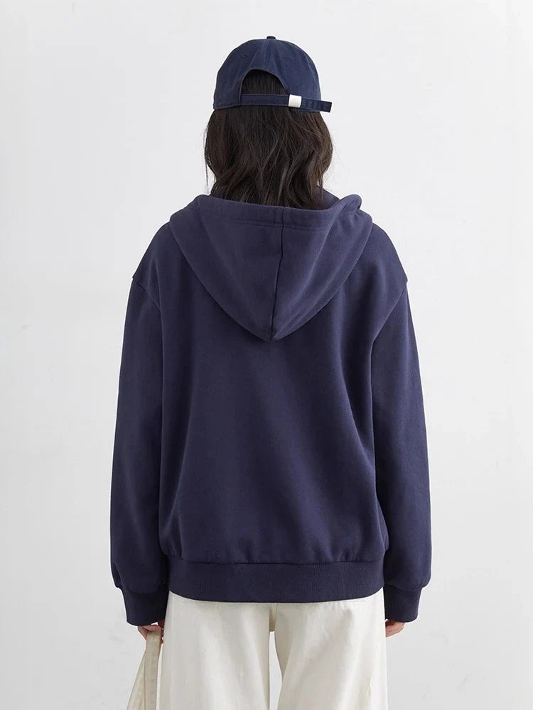 CHIC VEN Korean Women Sweatshirts Loose Casual New Hooded Female Top Drawstring Ladies Jacket Fleece Pullover Autumn Winter 2025
