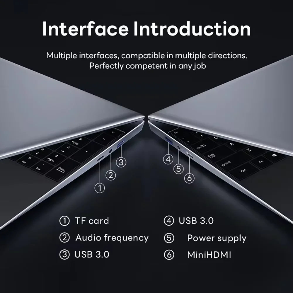 Ultra slim 15.6" Laptop Intel Core i9 10980HK  32GB 2TB Windows11 Office Fingerprint Unlock Gaming Portable Notebook Computer PC