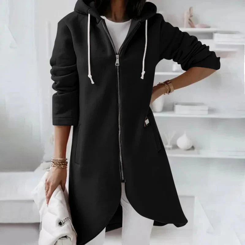 Sudadera urbana con cremallera extragrande para mujer