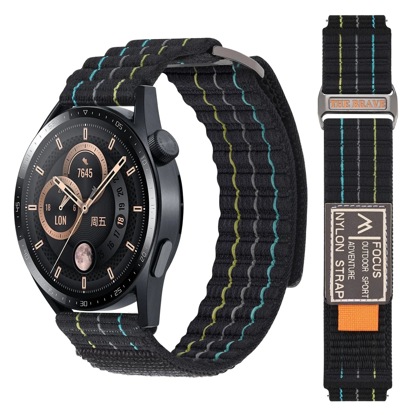 Motorola Moto Nylon Trail Loop Band Sport Smartwatch Strap Men Women