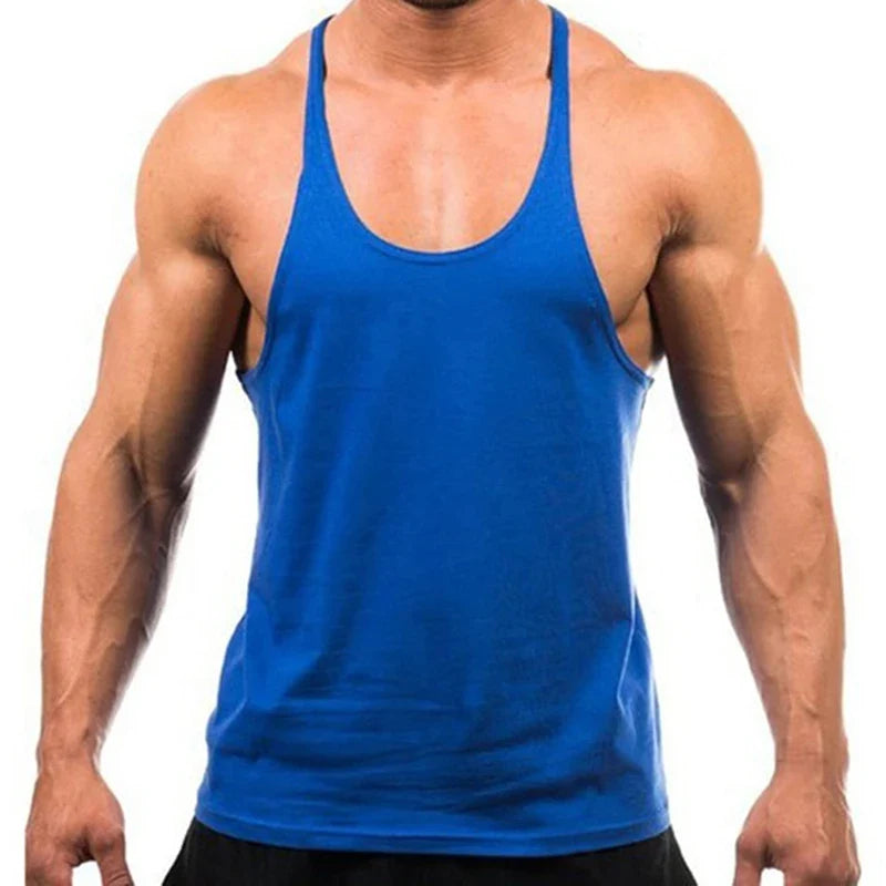 New Style Jogger Gym Singlet Training Bodybuilding Tank Top Sleeveless Cotton