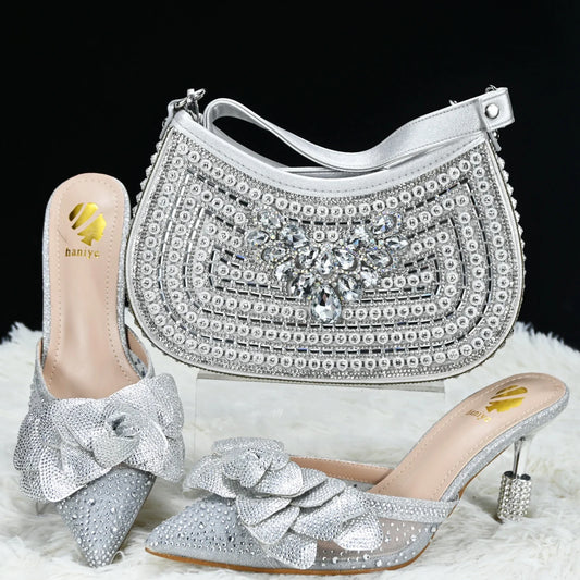 Nuevo Conjunto a Juego de Zapatos y Bolso HTG1-7