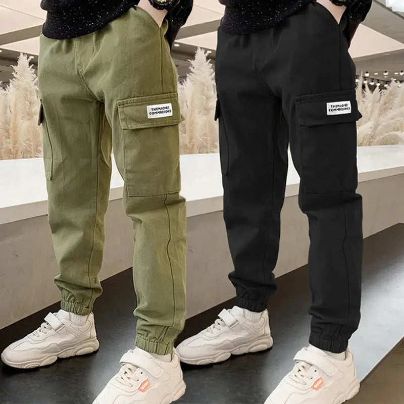 Trendy Cargo Trousers for Young Boys Sizes 4-12