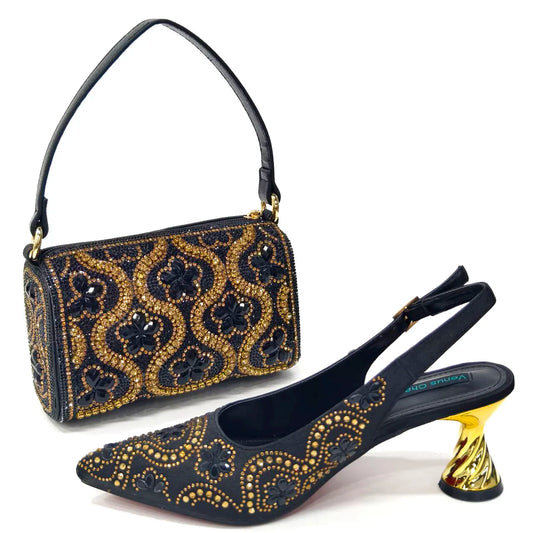 Conjuntos de Zapatos y Bolsos Italianos HDS1-2