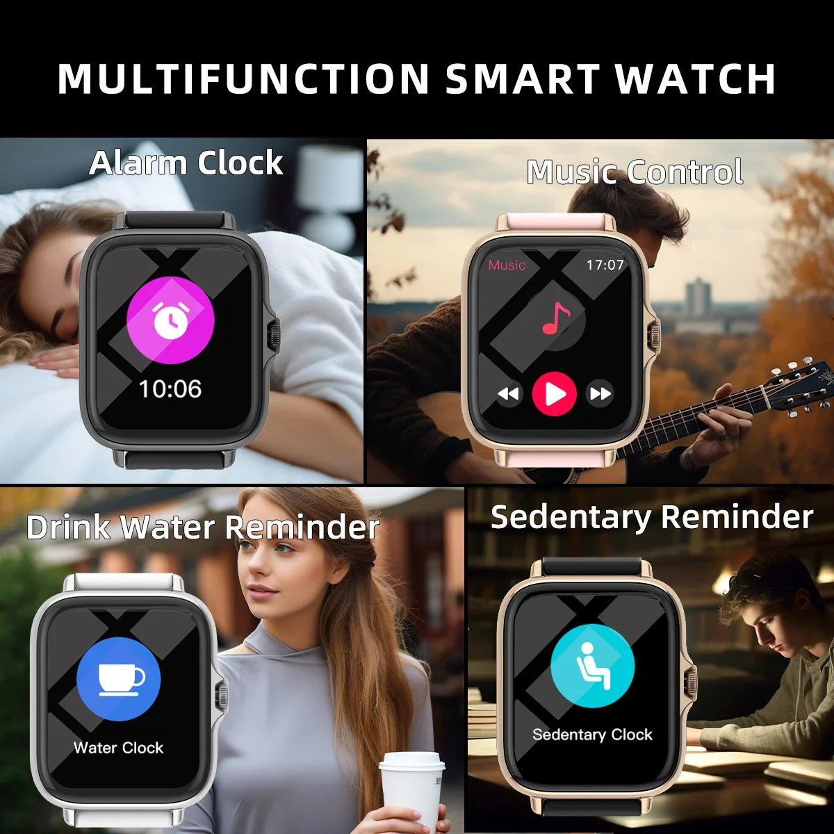1.83'' Smart Watch with Message Answer Call Sleep Monitoring Sports