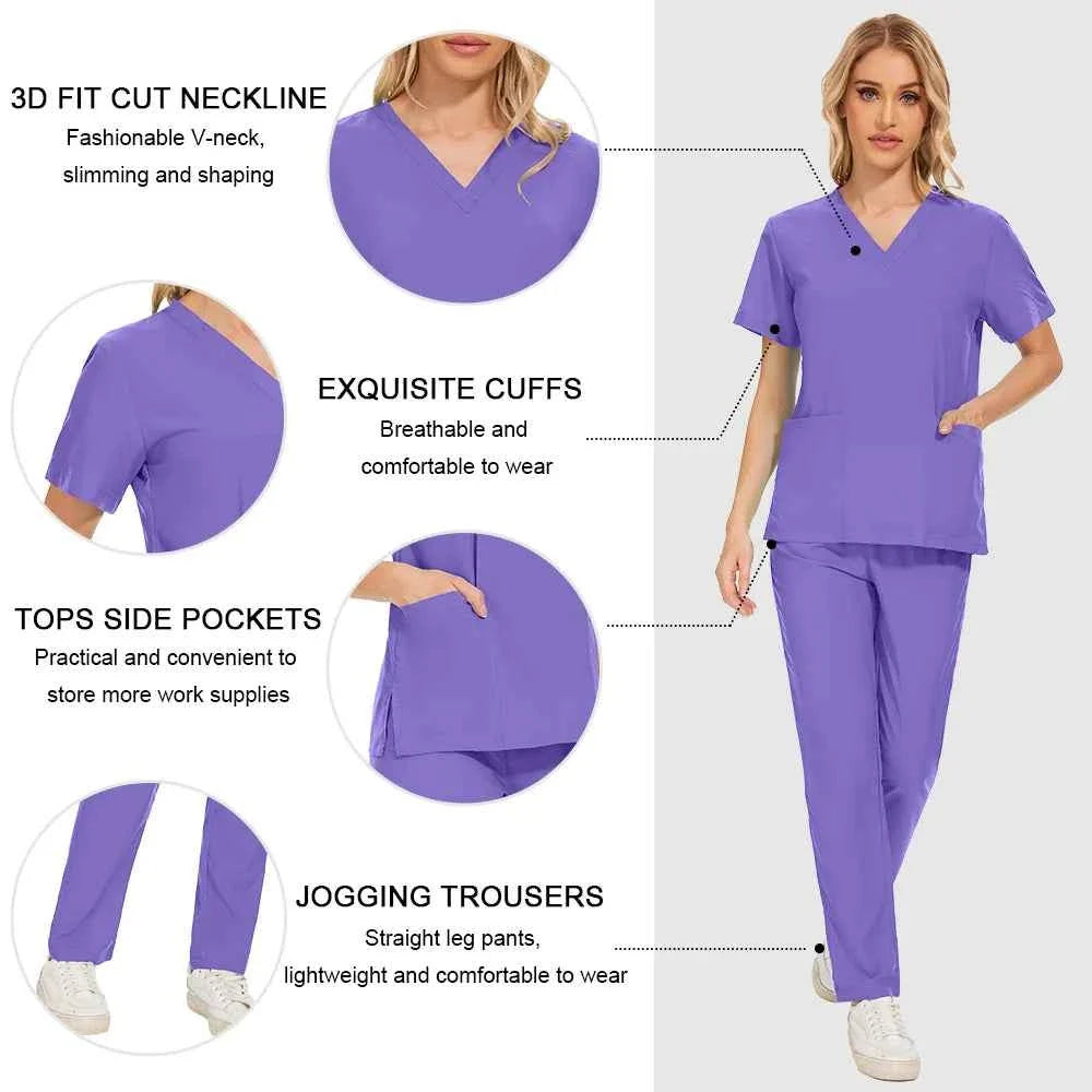 Women's Medical Scrub Uniform for Health Professionals