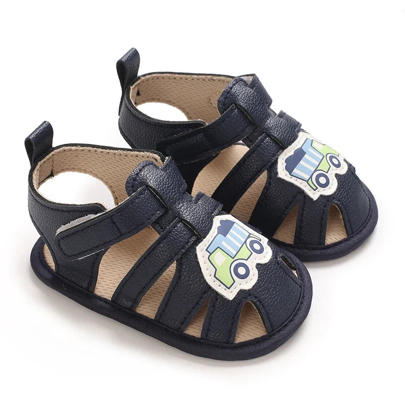 Infant Pre-Walker Shoes 0-18M Baby Shoes Summer Sandals, Cute Breathable Soft Sole Footwear for Boys Girls