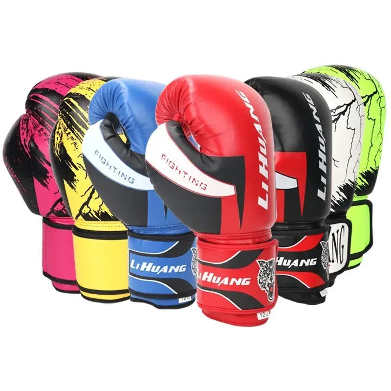 Professional Boxing Gloves PU Leathe  MMA  Kickboxing