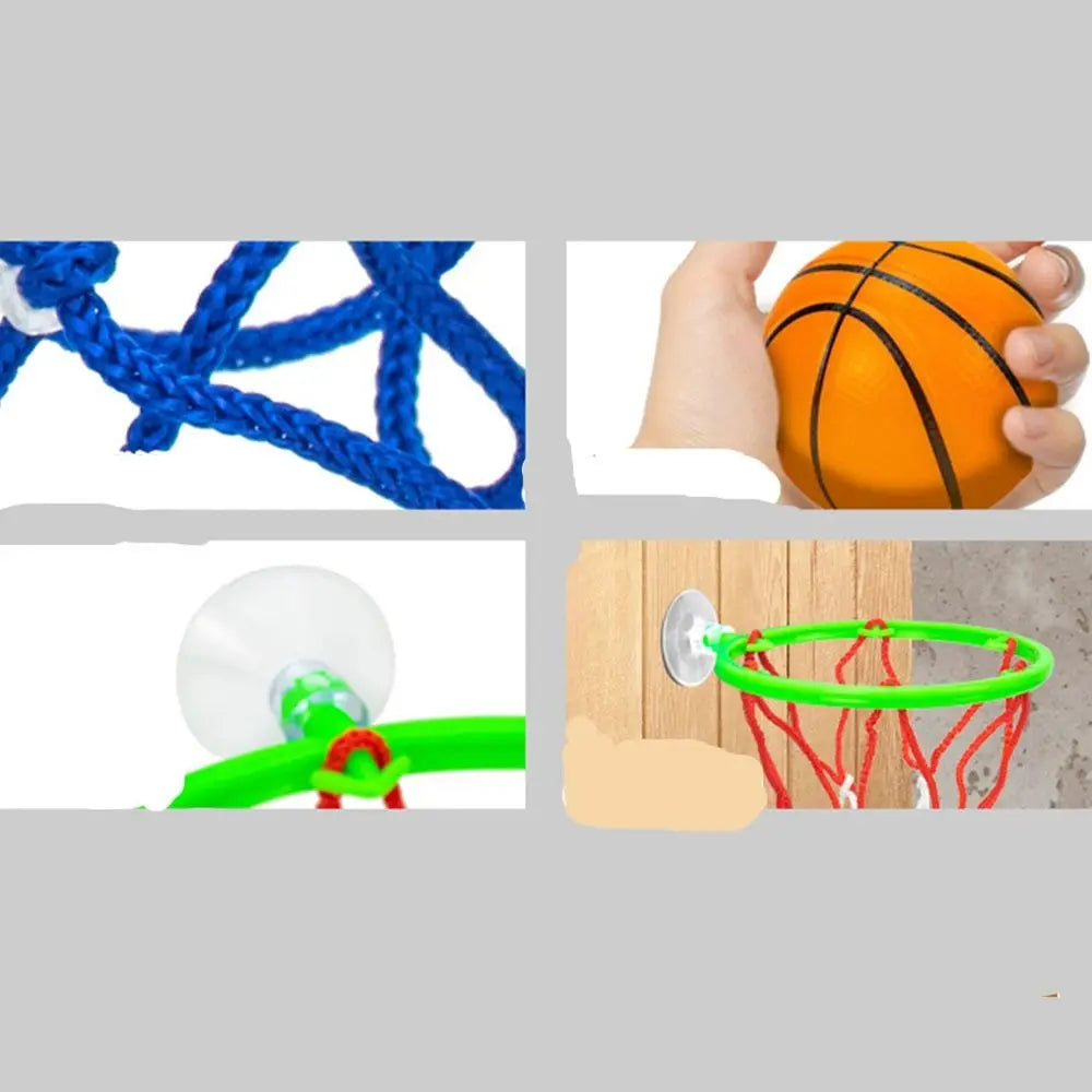 Funny Plastic Funny Basketball Hoop Kit Sensory Training Basketball Portable No-punch Indoor