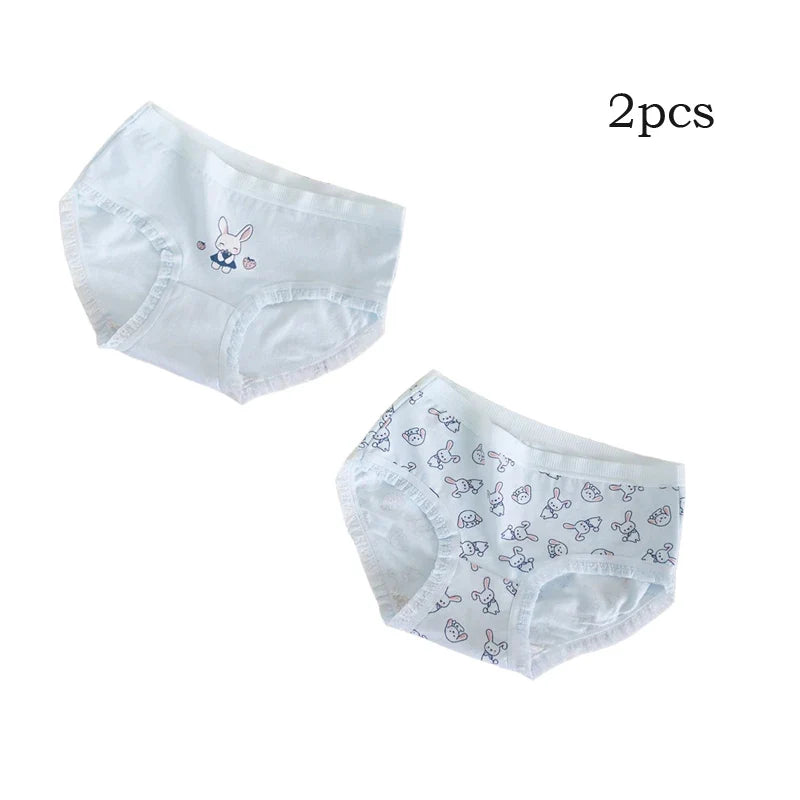 Teenage Triangle Panties Kids Solid White Underwear Pants Pure Cotton Breathable Underpants Child Girls Briefs For 7-16 Years
