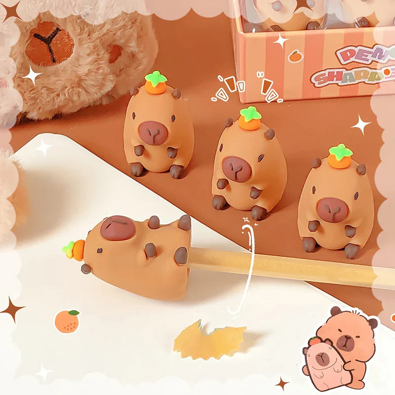 Sacapuntas de Capibara Kawaii