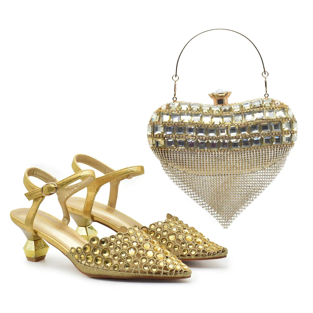 Conjuntos de Zapatos y Bolsos Italianos HDS1-3