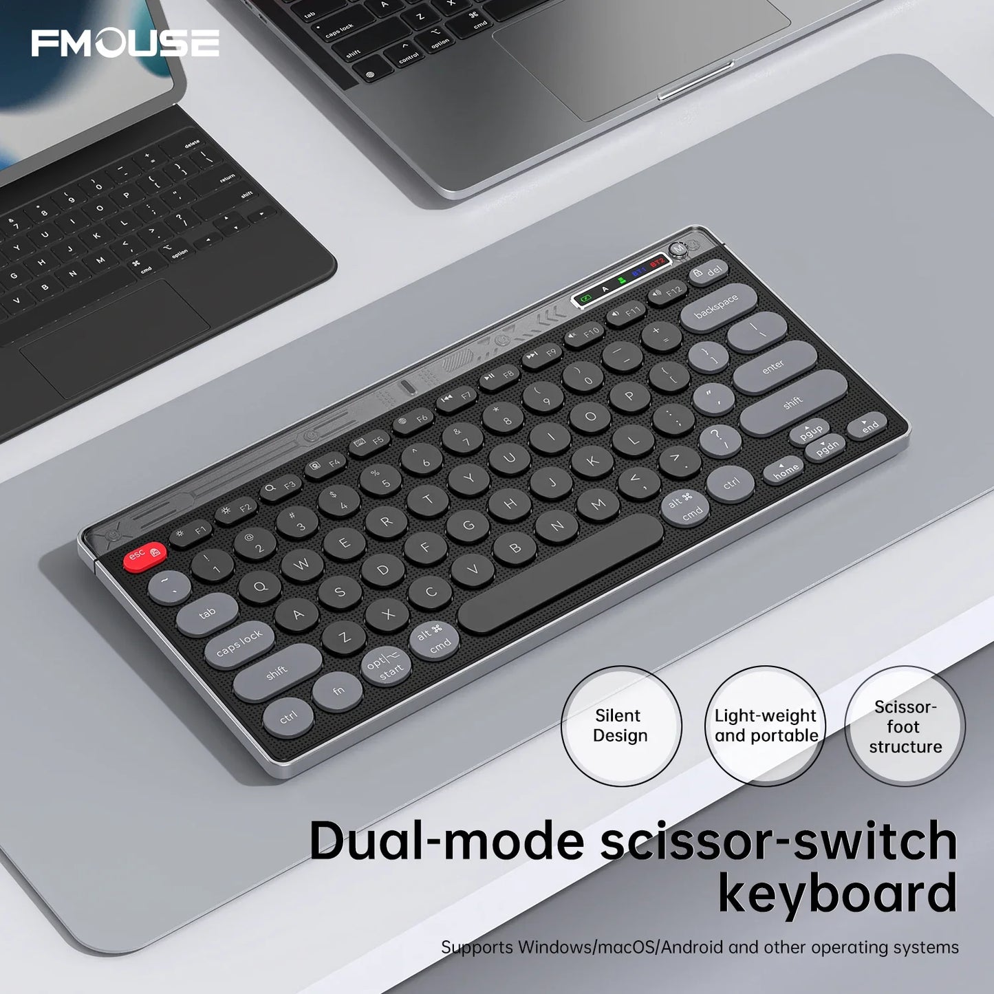 Bluetooth Wireless Keyboard Mouse Set Laptop Silent Button Charging Portable Mini Wireless Keyboard Office Typing