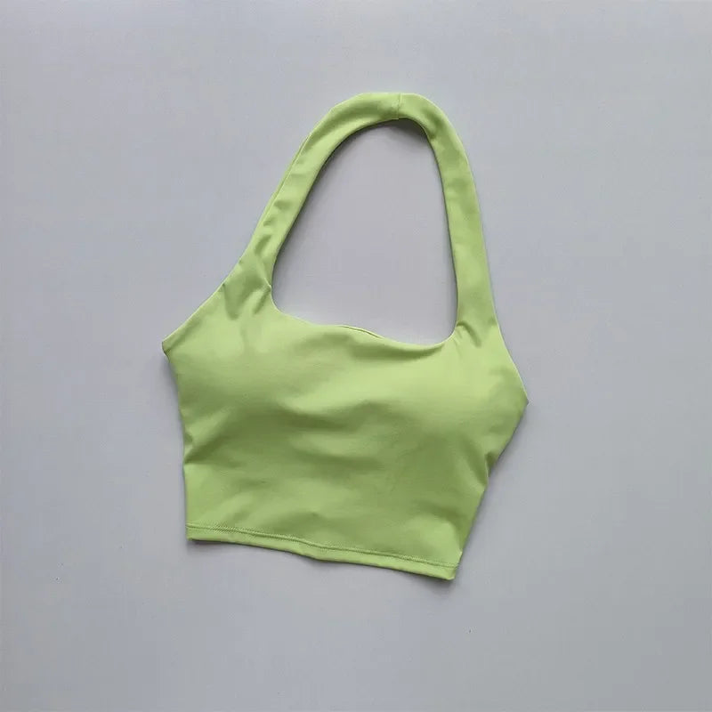 Dicha sin espalda: Sujetador deportivo sexy y crop top de yoga