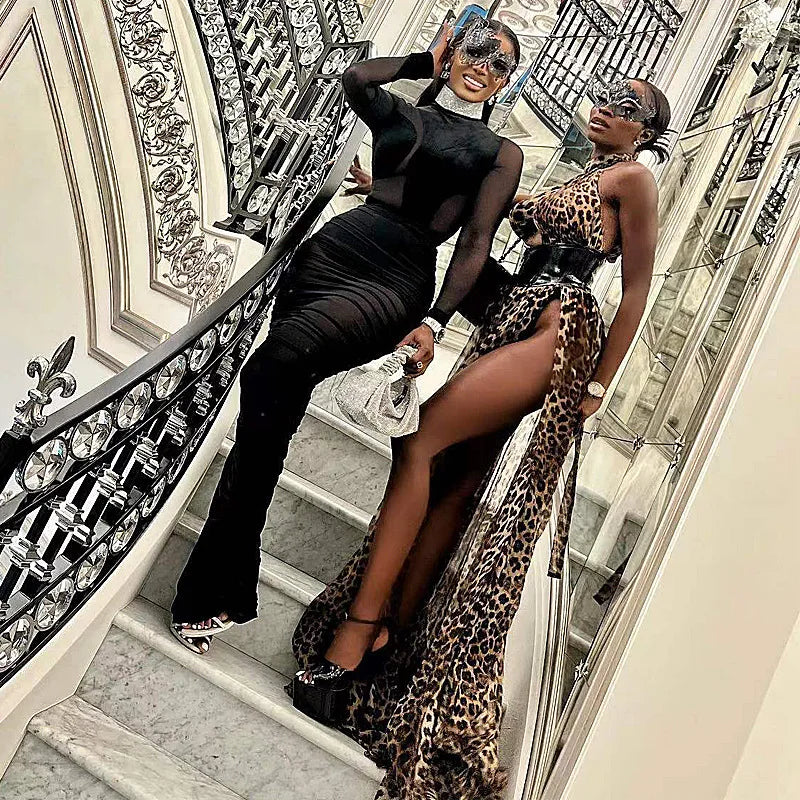 Black Velvet + Mesh Illusion