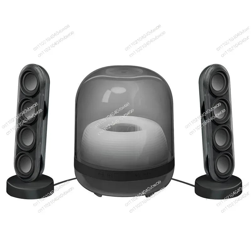 2.1 High-quality Bluetooth speaker Glazed 4 wireless Bluetooth speaker Home desktop audio Voice intelligent digital