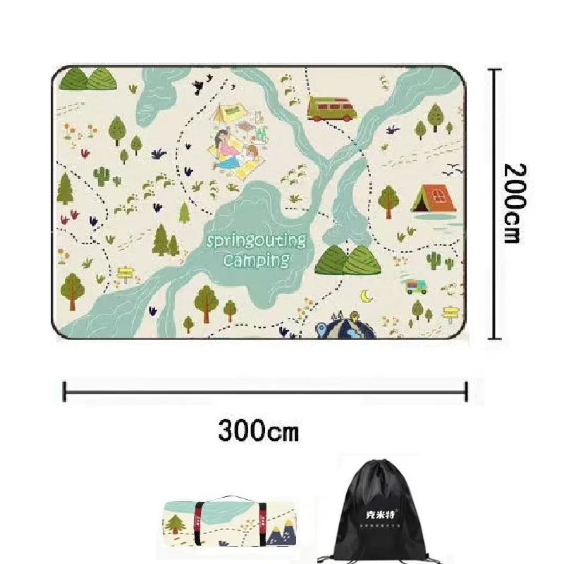 Camping Mat Outdoor Portable Ultra-light Waterproof Picnic Blanket Nature Hike Car Travel Tent Mat Beach Equipment Supplies