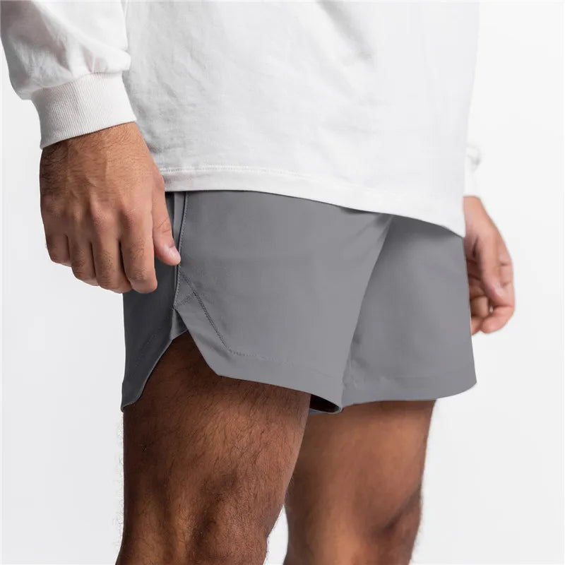 Pantalones Cortos de Correr para Hombre, Deportivos de Secado Rápido