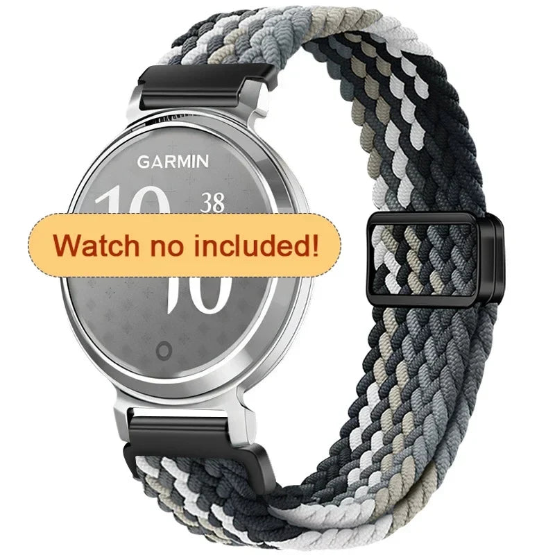 Garmin Lily 2 & 2 Active 14mm Braided Nylon Magnetic Band