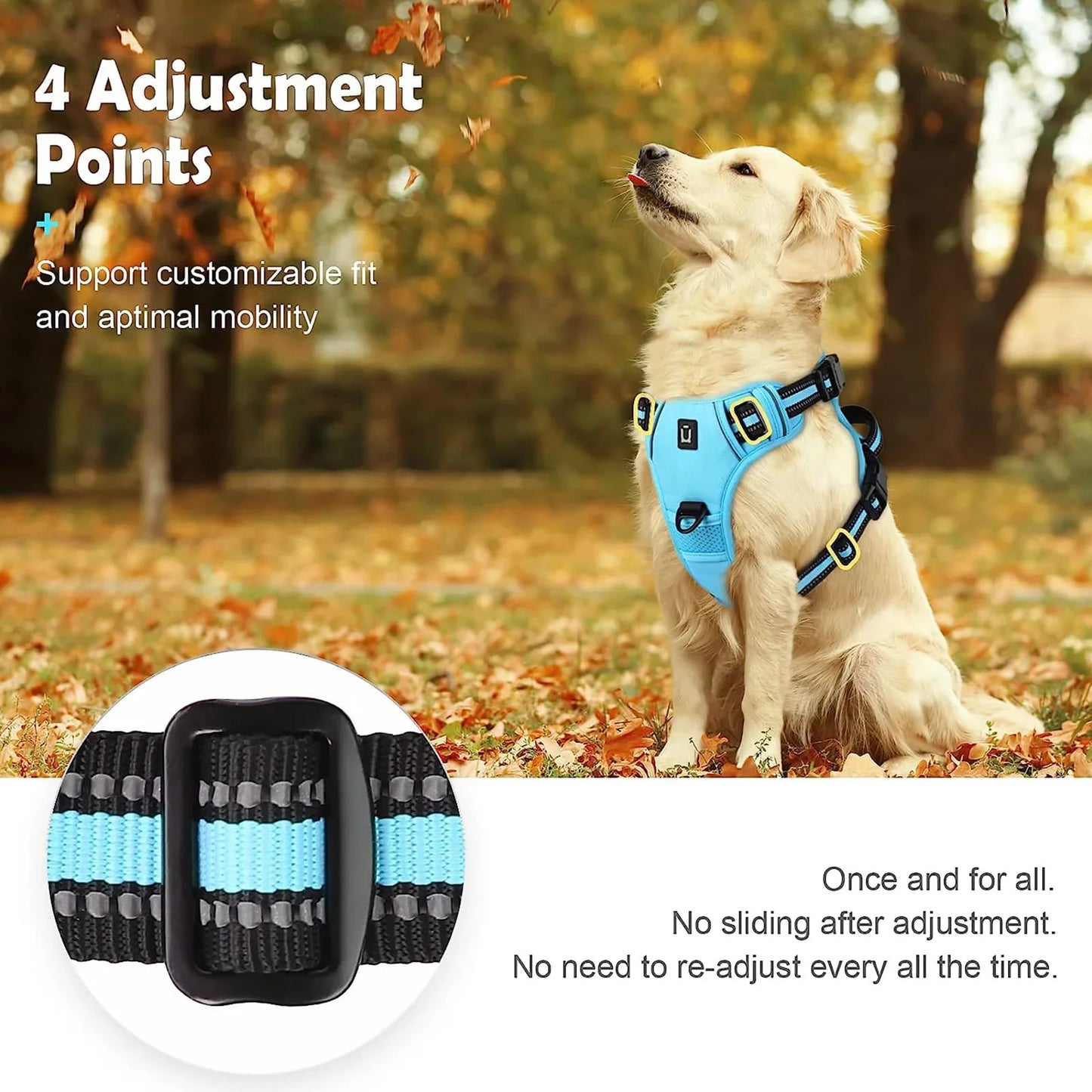 PawsEase No-Pull Soft Harness with Control Handle