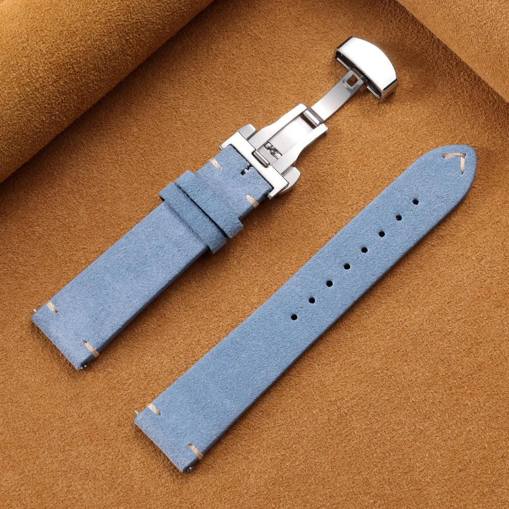 Suunto Race, Vertical & 9 Peak Vintage Suede Band with Butterfly Clasp