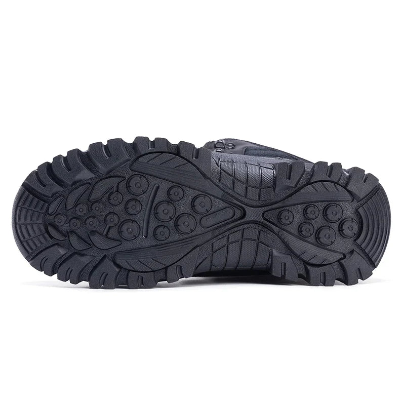 Men's Winter Snow Boots Warm and Non Slip Hiking Shoes New Men's Outdoor Hiking and Fishing Sports Shoes with Fleece Men's Boots