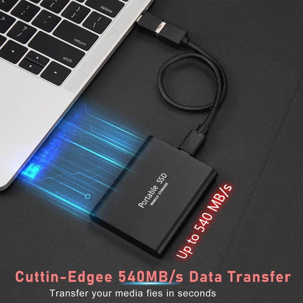 16TB Large Capacity External Hard Drive Quiet Operation Mobile Storage