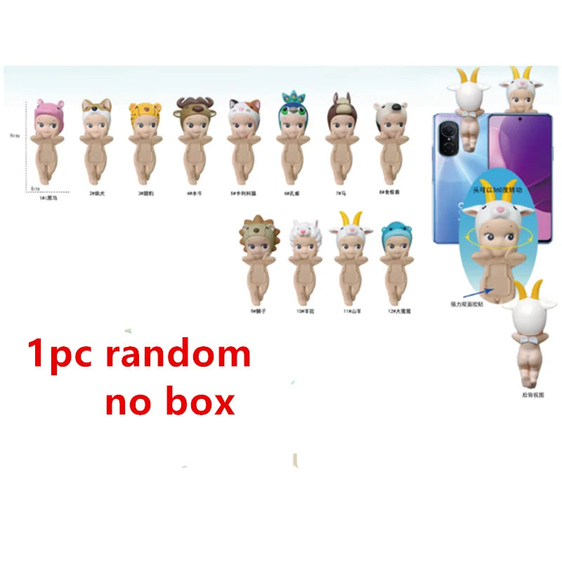 Mini Figure Angel Blind box Animal Series Mystery Box Cute Dolls Decoration Lucky Surprise Birthday Gift