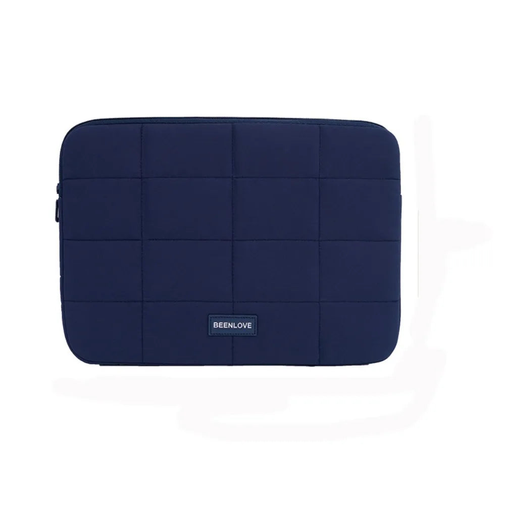 14/15.6inch Quilted Tablet Bag Shockproof Solid Color Travel Tablet