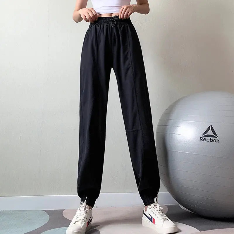 Women's Elastic Waist Yoga & Running Pants