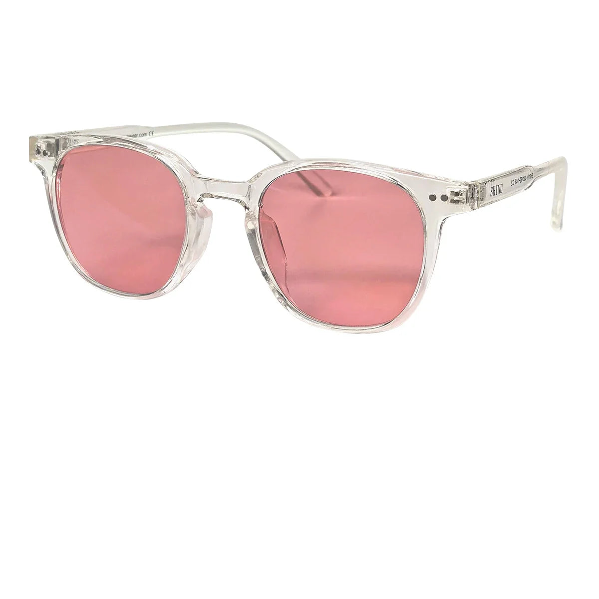 SHINU FL-41 Glasses FL41 Tint Glasses for Men & Women, Rose FL41 Lenses 480-520nm Blue Green Light Blocking Migraine Eyewear