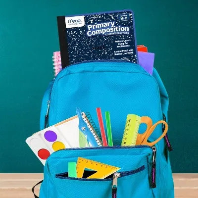 Primary Composition Book Writing Tablet: K-2 Journal, 7.5X9.75", 200 Pages, Sewn Binding, Hard Cover, Acid-Free Paper for School