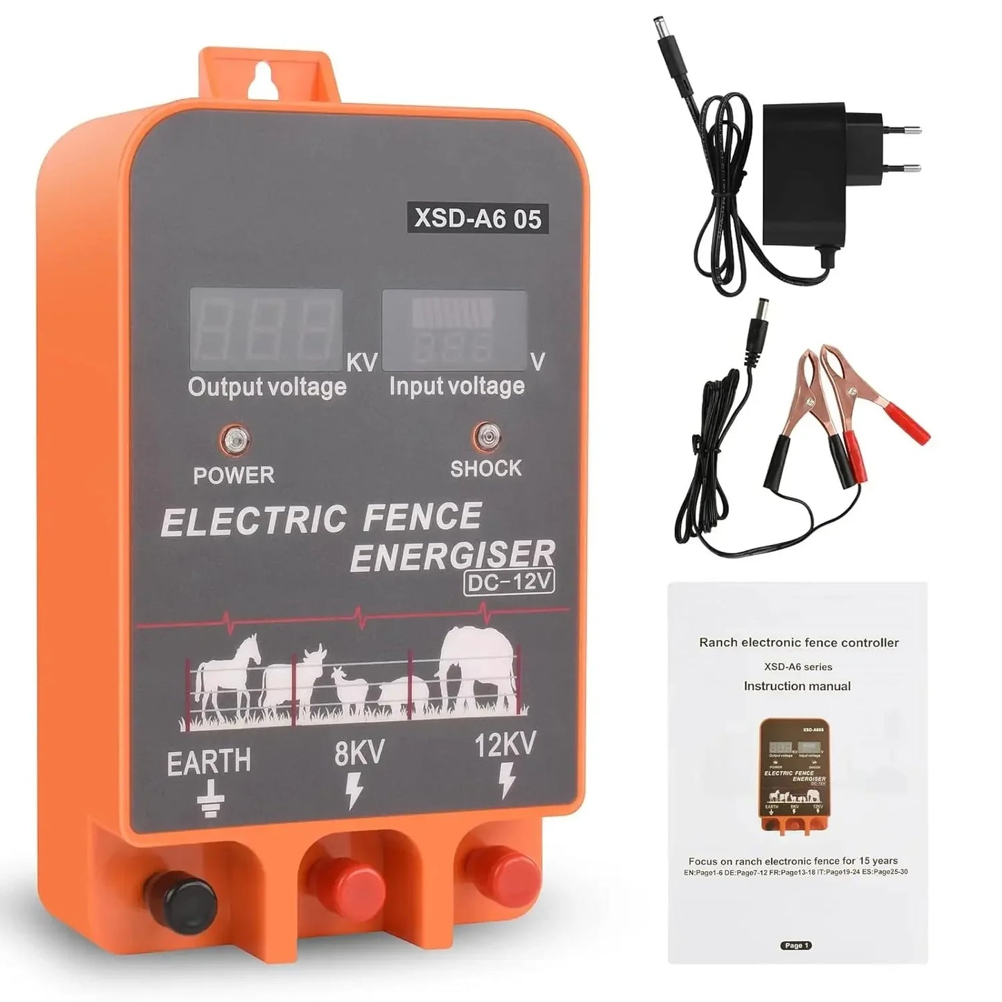 110/220V Electric Fence Energiser for Farm Animal Supplies Electronic Fence Host Electric Fence To Protact Cattle Sheep Horse